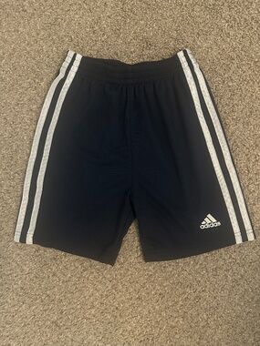 Navy Blue Youth Adidas Shorts Size 6